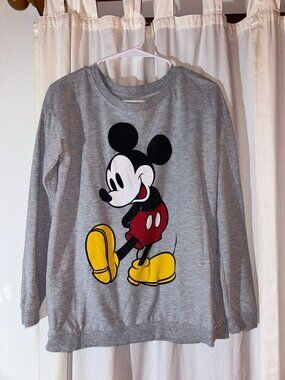 Disney grey Mickey Mouse crewneck size small